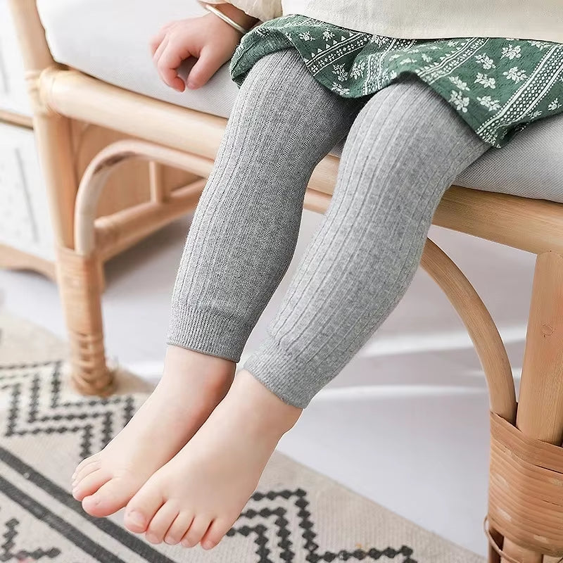 Clearance_Spring Autumn Baby Boys Girls Pants Newborn Girl Leggings Tights Cotton Stretch Kids Children Knitting Trousers for 0