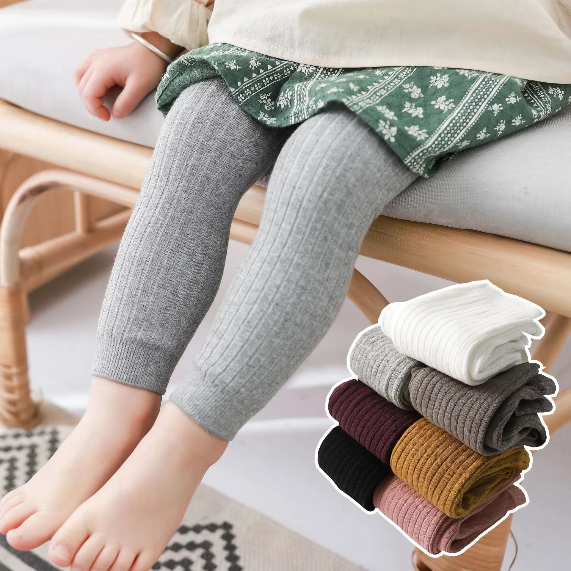 Clearance_Spring Autumn Baby Boys Girls Pants Newborn Girl Leggings Tights Cotton Stretch Kids Children Knitting Trousers for 0