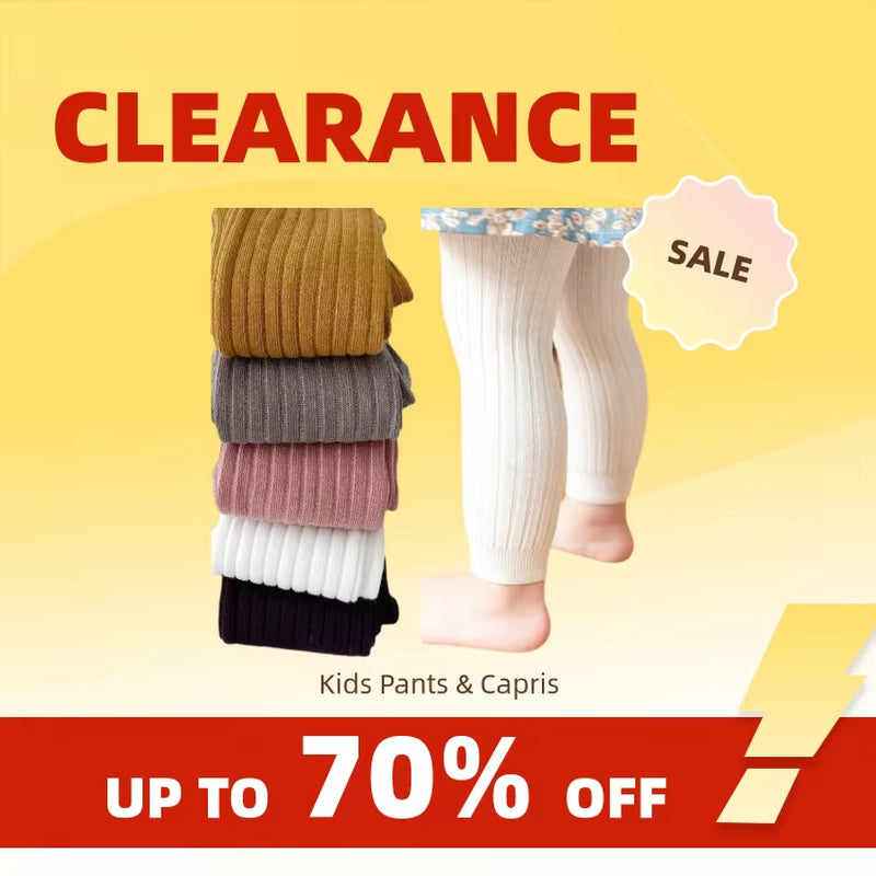 Clearance_Spring Autumn Baby Boys Girls Pants Newborn Girl Leggings Tights Cotton Stretch Kids Children Knitting Trousers for 0