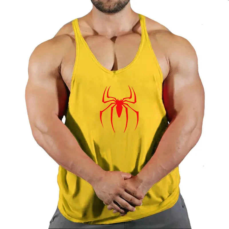 Men's Clothing Bodybuilding and Fitness Stringer Gym Man Sportswear Clothes Tank Top Vest Shirt T-shirts Workout Singlets Muscle
