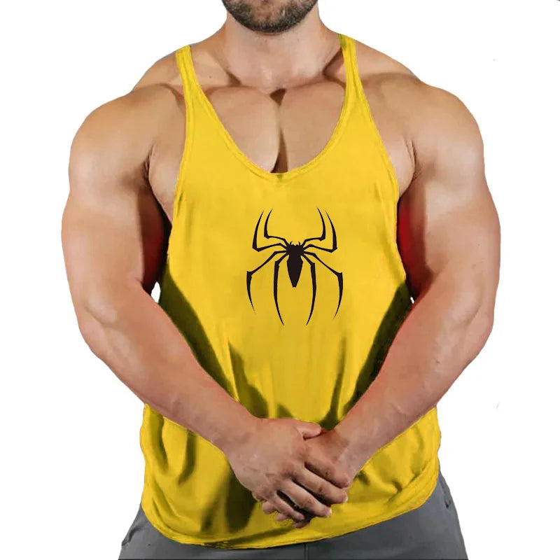 Men's Clothing Bodybuilding and Fitness Stringer Gym Man Sportswear Clothes Tank Top Vest Shirt T-shirts Workout Singlets Muscle