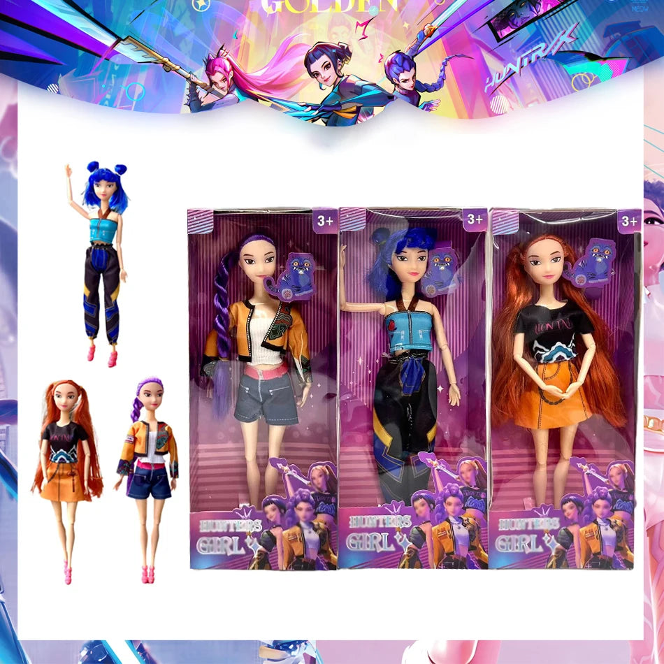 3D Print K-Pop Demon Hunters Costume 2025 - Zoey Mira Rumi Kids' Outfit, Halloween/Birthday Gift & Idol Role Play Dress