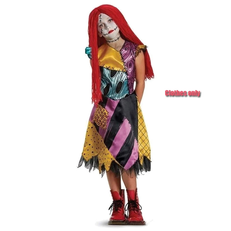 Halloween Costumes for Girls Black Jumpsuit for Boys Witch Cosplay Dress Christmas for Kids Party Dress Up Carnival Clothes