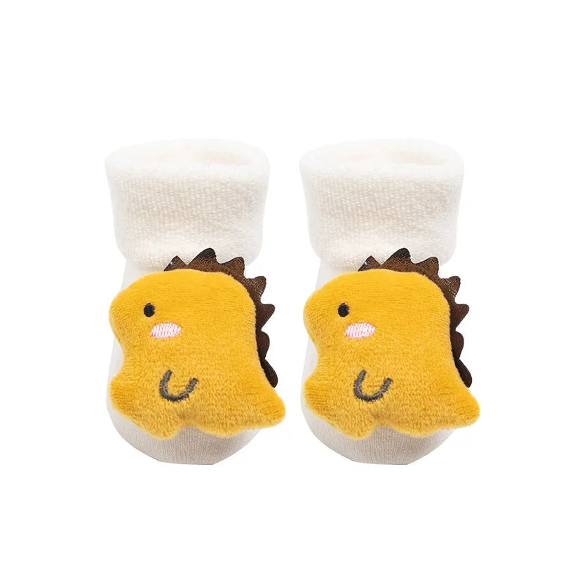 Kids Antislip Socks Infant Christmas Santa Claus Warm Slippers Children Sock Newborn Cotton Winter Baby Girls Boys