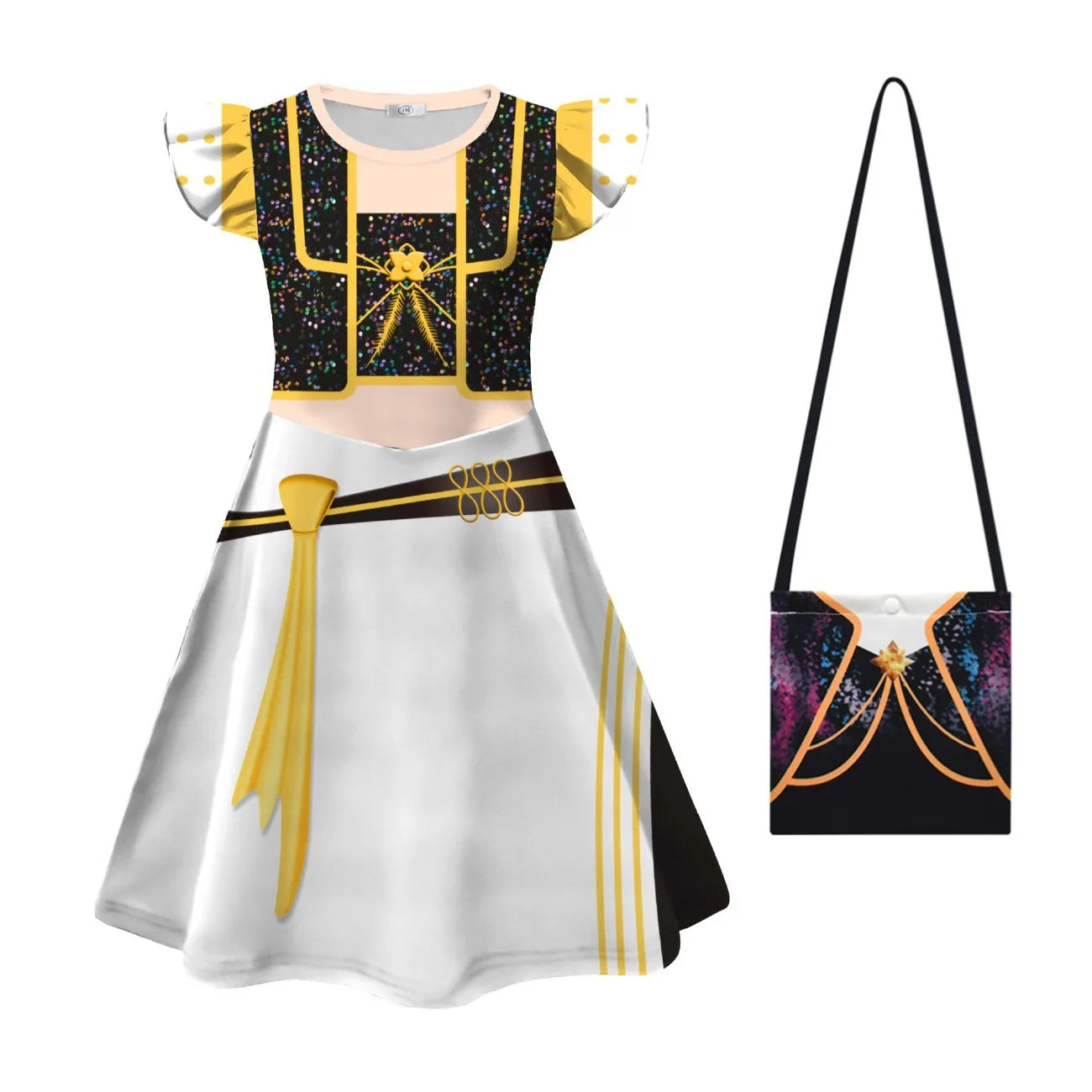 Kpop Demon Hunter Kids Costume Set Golden Huntrix Rumi Zoey Mira Cosplay Girls 3D Print Stage Clothes Halloween Party Outfit