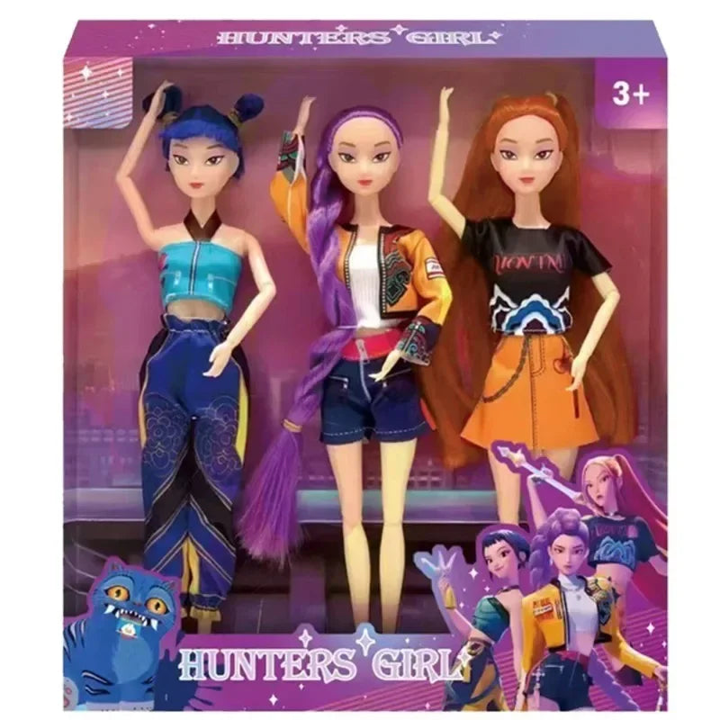 3D Print K-Pop Demon Hunters Costume 2025 - Zoey Mira Rumi Kids' Outfit, Halloween/Birthday Gift & Idol Role Play Dress