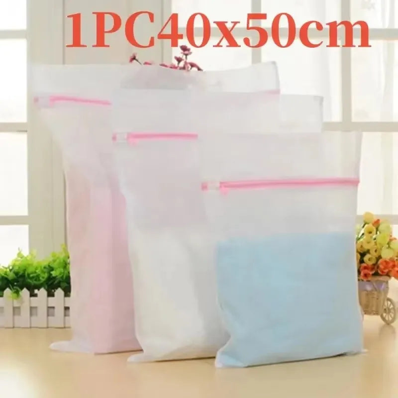 3Pcs/Set Bra Underwear Products Zippered Mesh Laundry Bag Clothing Care Foldable Protection Washing Net Filter For Lingerie Sock