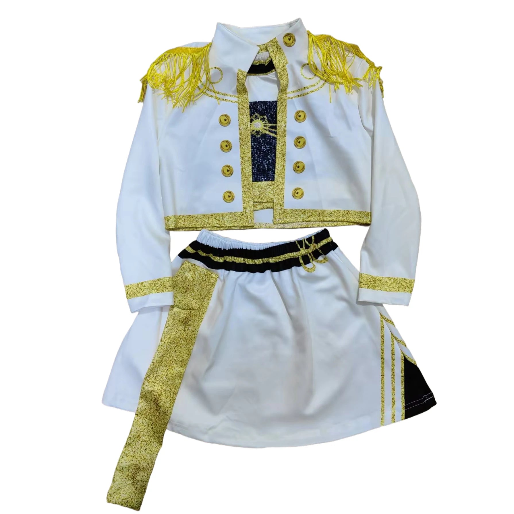 Kpop Demon Hunter Kids Costume Set Golden Huntrix Rumi Zoey Mira Cosplay Girls 3D Print Stage Clothes Halloween Party Outfit