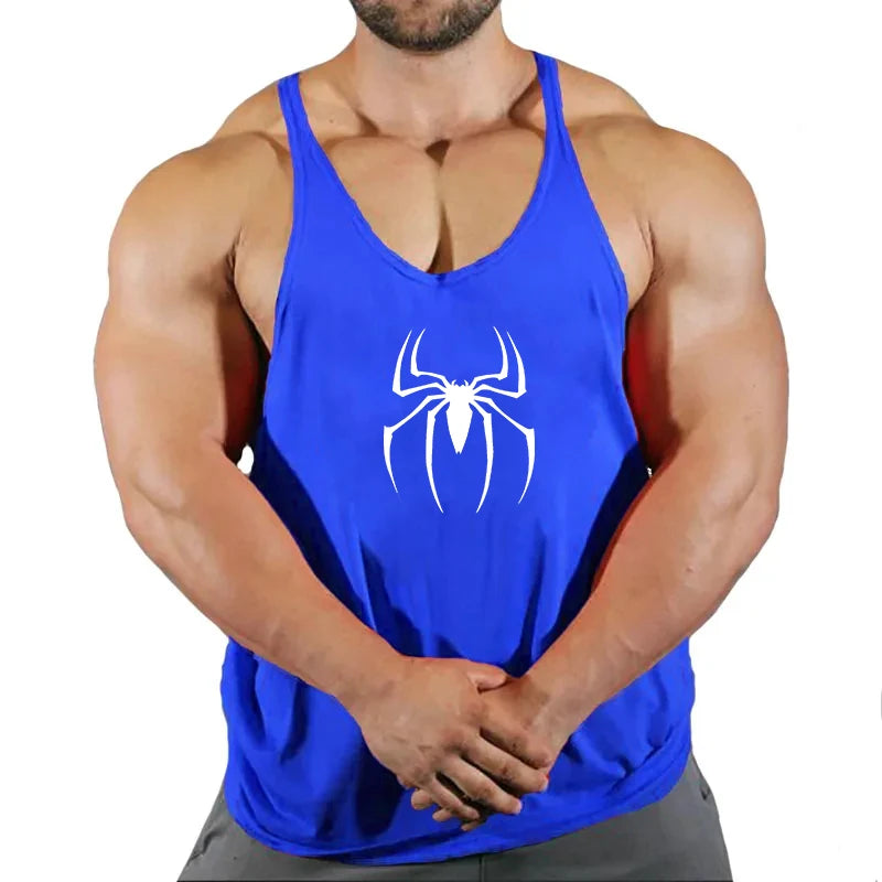 Men's Clothing Bodybuilding and Fitness Stringer Gym Man Sportswear Clothes Tank Top Vest Shirt T-shirts Workout Singlets Muscle