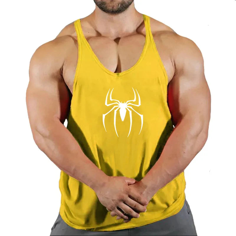 Men's Clothing Bodybuilding and Fitness Stringer Gym Man Sportswear Clothes Tank Top Vest Shirt T-shirts Workout Singlets Muscle