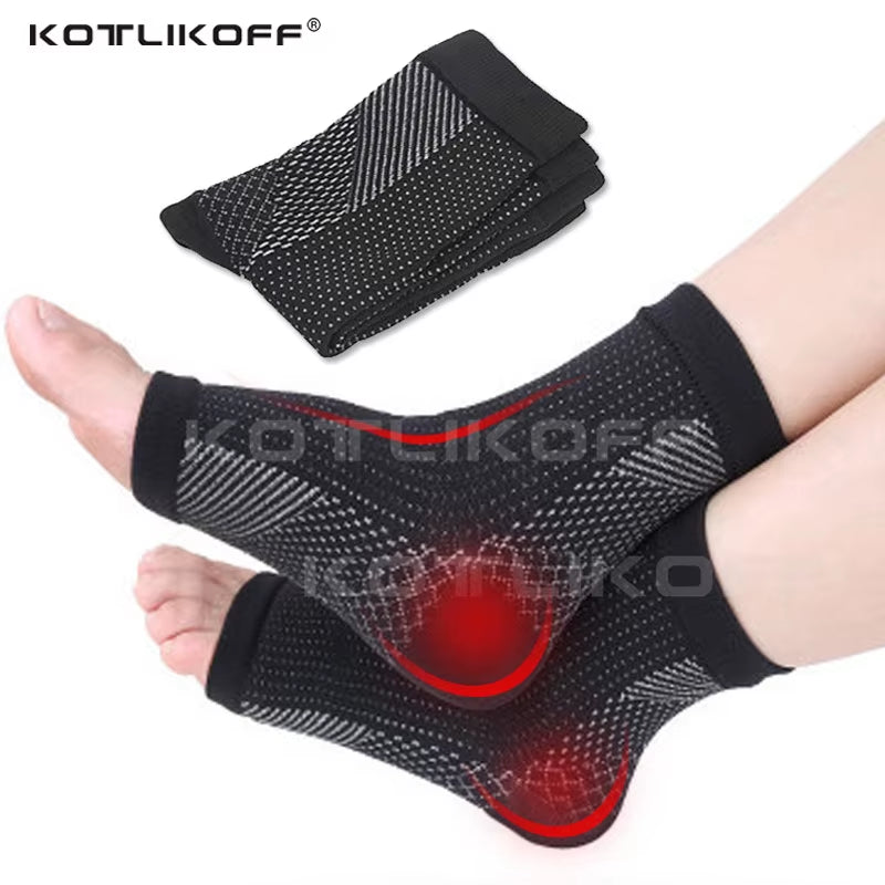 Men Women Foot Circulation Swelling Relief Foot Sleeve Socks Foot anti Fatigue Compression Varicosity Ankle Support Socks Pads