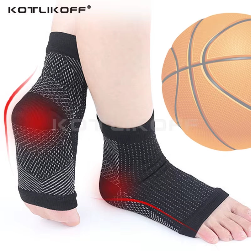 Men Women Foot Circulation Swelling Relief Foot Sleeve Socks Foot anti Fatigue Compression Varicosity Ankle Support Socks Pads