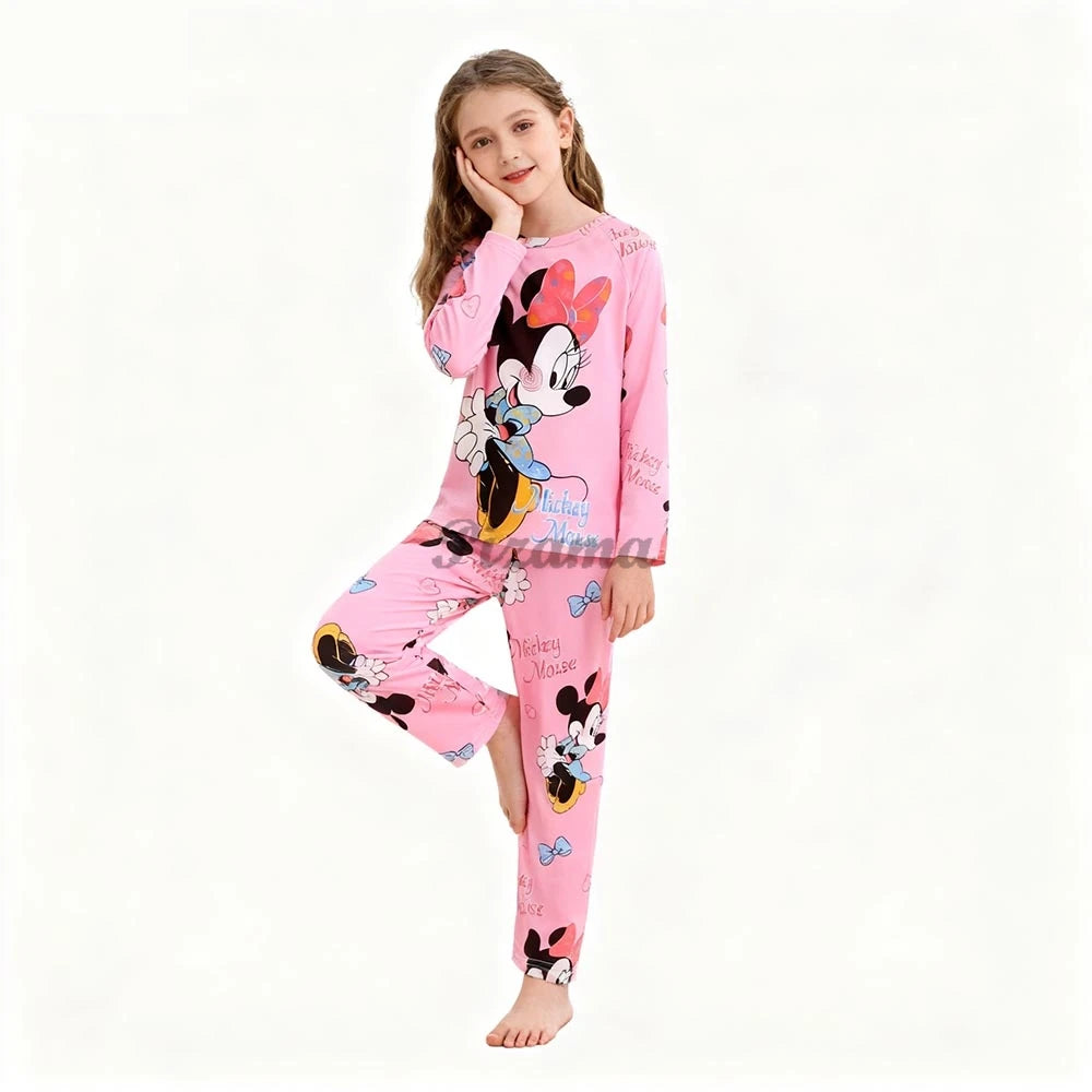 Pigiama Stitch Spring Autumn Full Sleeve Stitch Pyjamas Sets Kids Clothes Boys Children's Sleepwear Kids Nightwear Loungewear