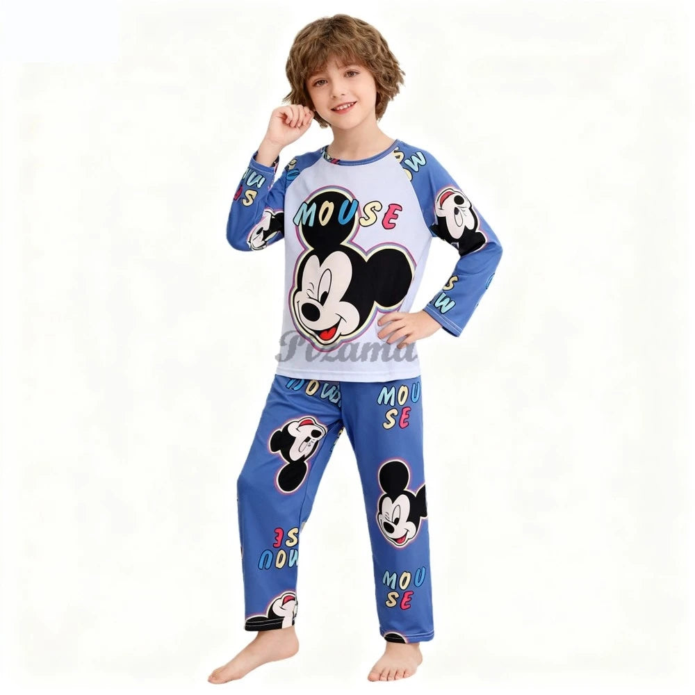 Pigiama Stitch Spring Autumn Full Sleeve Stitch Pyjamas Sets Kids Clothes Boys Children's Sleepwear Kids Nightwear Loungewear