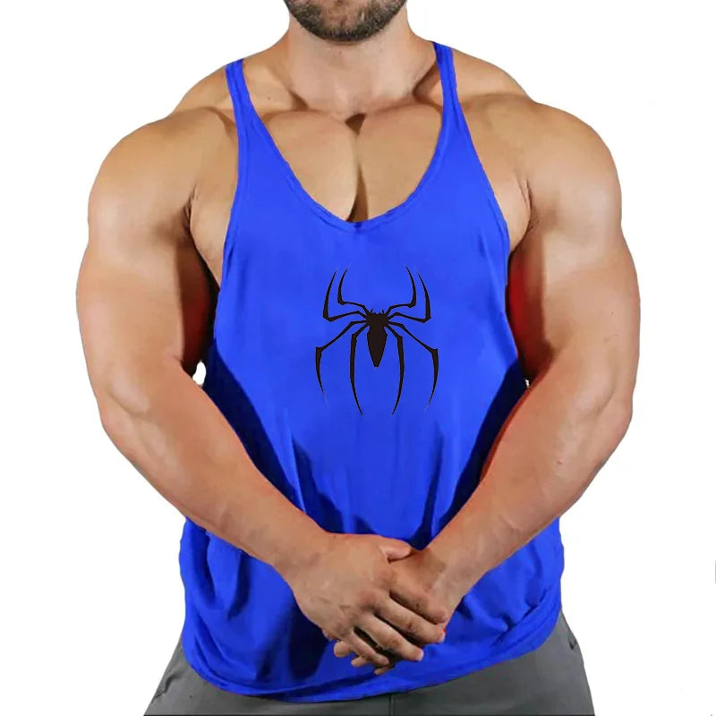 Men's Clothing Bodybuilding and Fitness Stringer Gym Man Sportswear Clothes Tank Top Vest Shirt T-shirts Workout Singlets Muscle