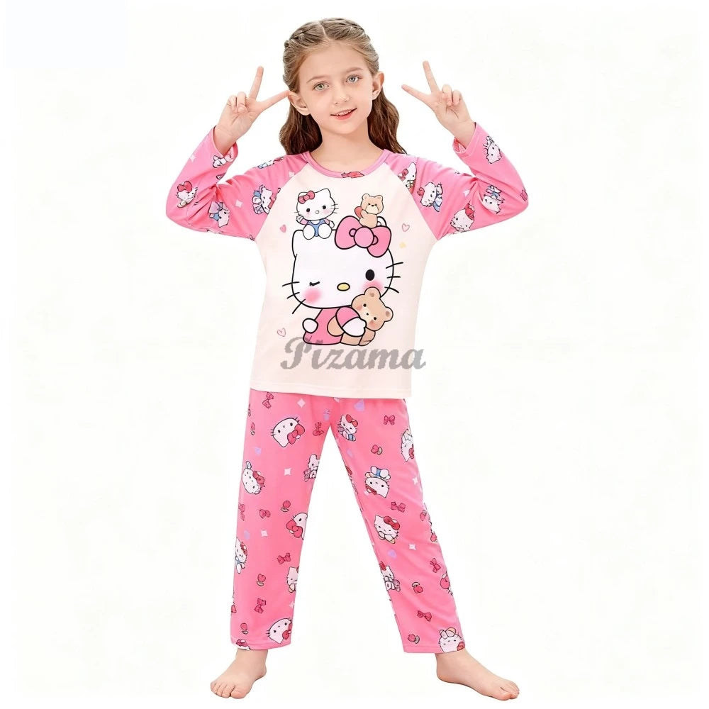 Pigiama Stitch Spring Autumn Full Sleeve Stitch Pyjamas Sets Kids Clothes Boys Children's Sleepwear Kids Nightwear Loungewear
