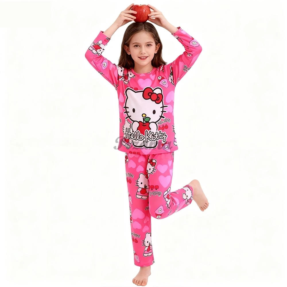Pigiama Stitch Spring Autumn Full Sleeve Stitch Pyjamas Sets Kids Clothes Boys Children's Sleepwear Kids Nightwear Loungewear
