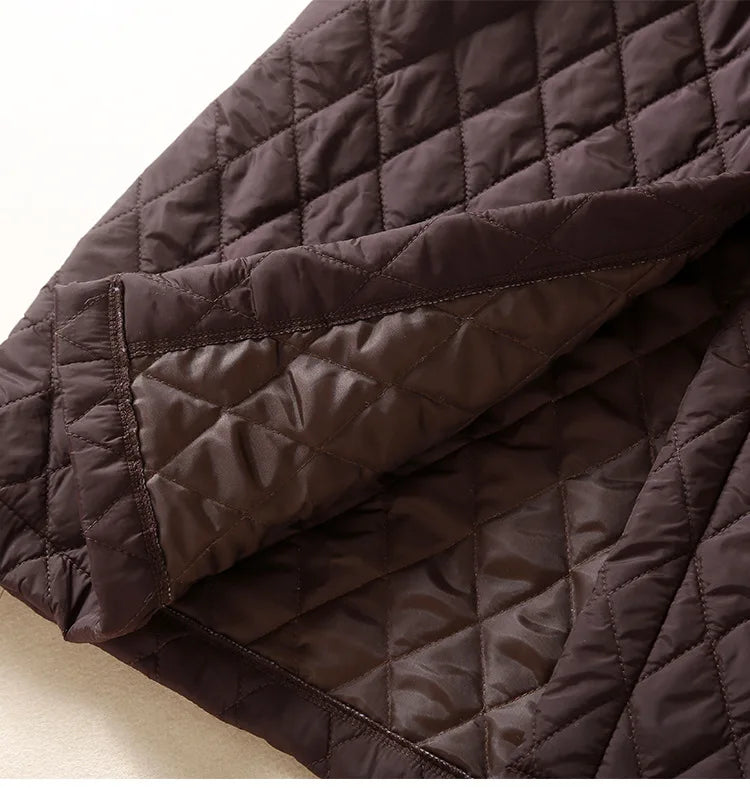 Parkas Women Long Coats Turn Down Collar Jackets Full Sleeve Drawstring Y2k Streetwear Elegant Jacket Coat Autumn Winter 2025