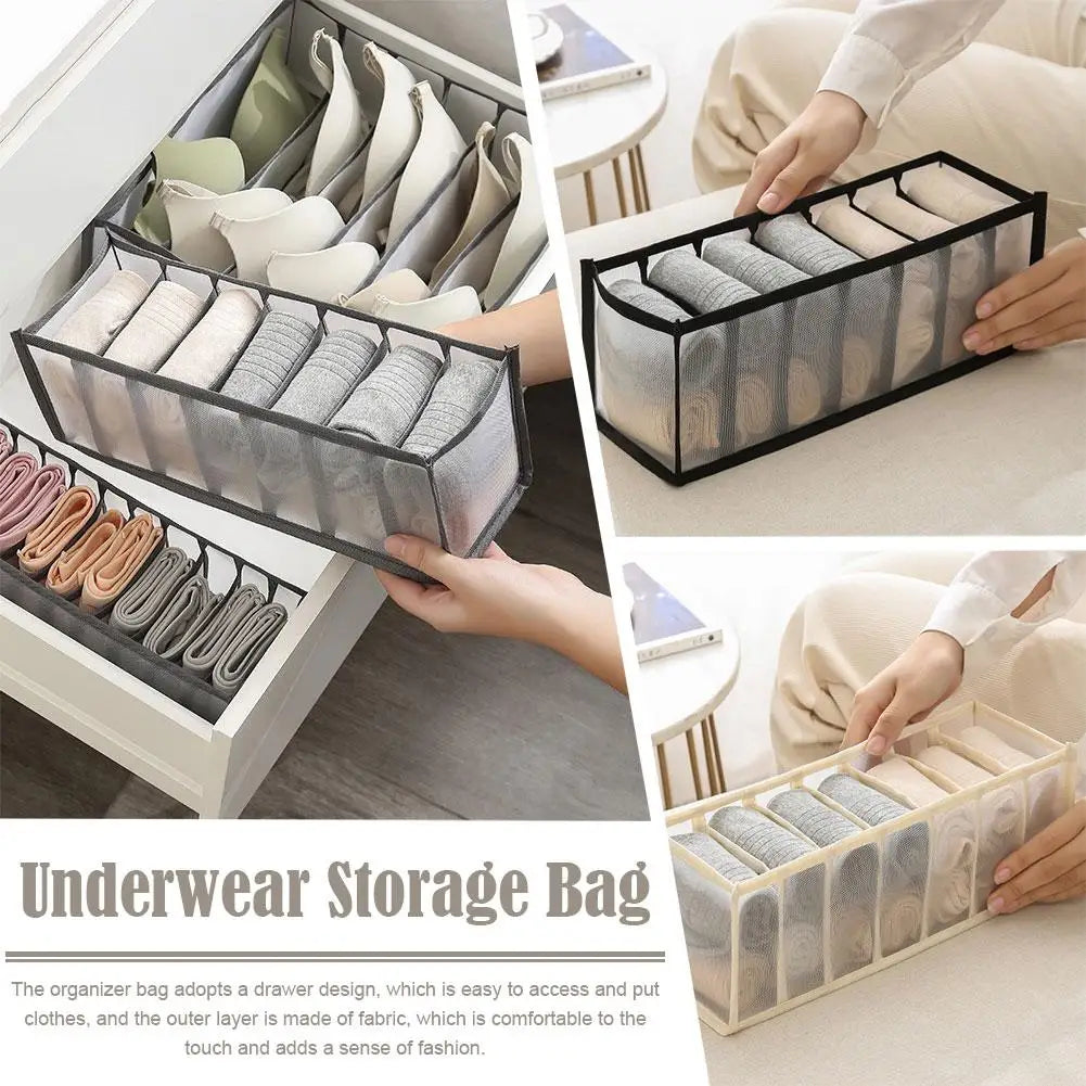 Pants Jeans Storage Box Drawers Organizer for Underwear Bra Socks Wardrobe Clothes Organizer Cabinet T-Shirt Organizers storage