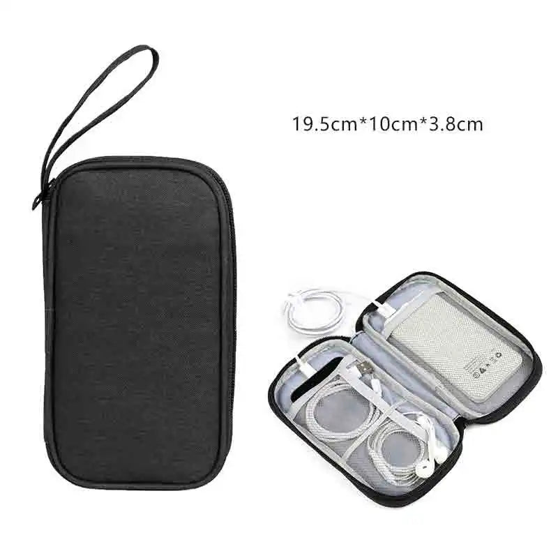 Portable carrying case Storage Bag Hard Drive case for HDD Enclosure hard disk case for phone power bank usb data cable earphone