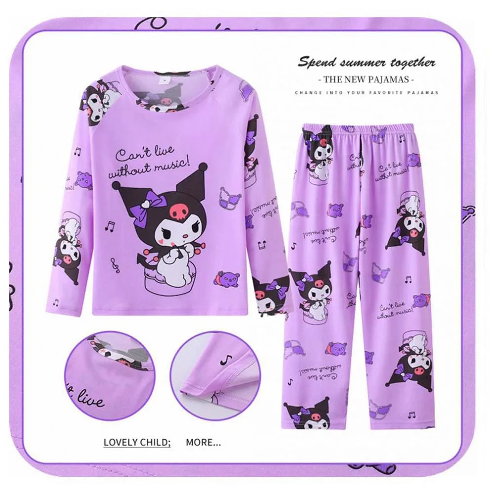 Pigiama Stitch Spring Autumn Full Sleeve Stitch Pyjamas Sets Kids Clothes Boys Children's Sleepwear Kids Nightwear Loungewear