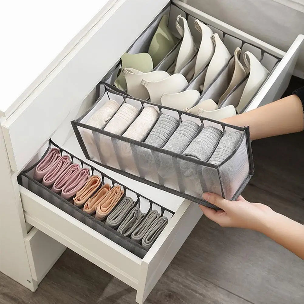 Pants Jeans Storage Box Drawers Organizer for Underwear Bra Socks Wardrobe Clothes Organizer Cabinet T-Shirt Organizers storage