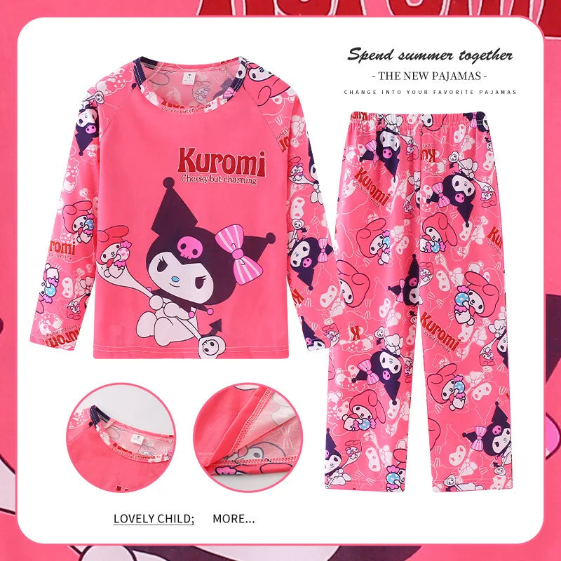 Pigiama Stitch Spring Autumn Full Sleeve Stitch Pyjamas Sets Kids Clothes Boys Children's Sleepwear Kids Nightwear Loungewear