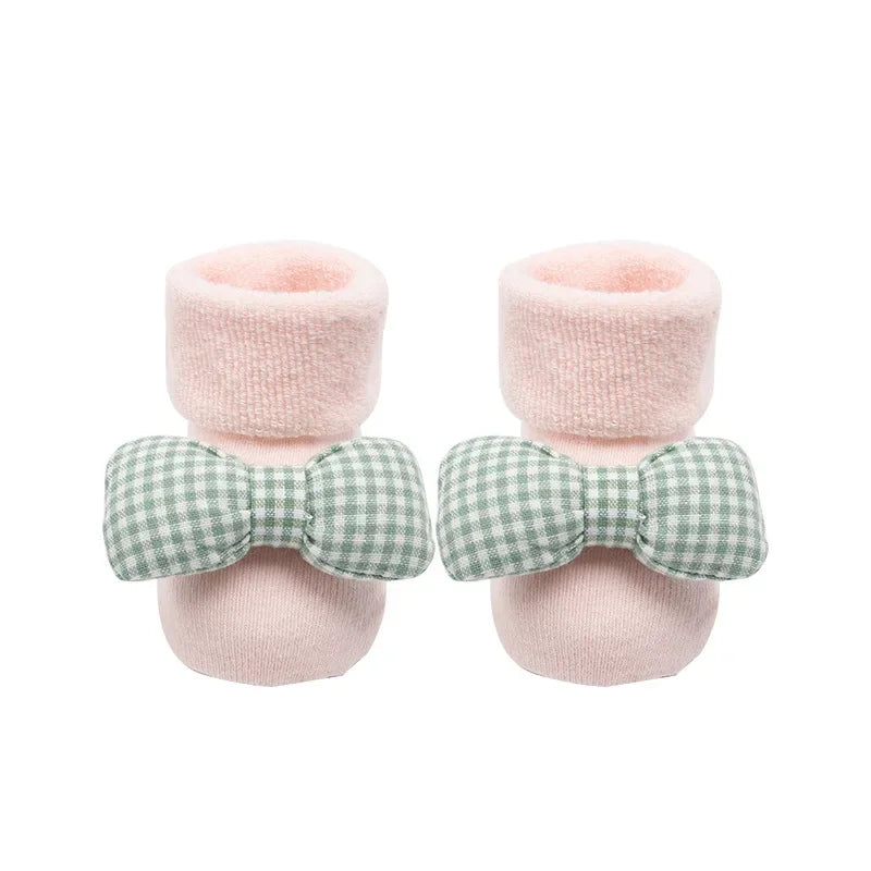 Kids Antislip Socks Infant Christmas Santa Claus Warm Slippers Children Sock Newborn Cotton Winter Baby Girls Boys