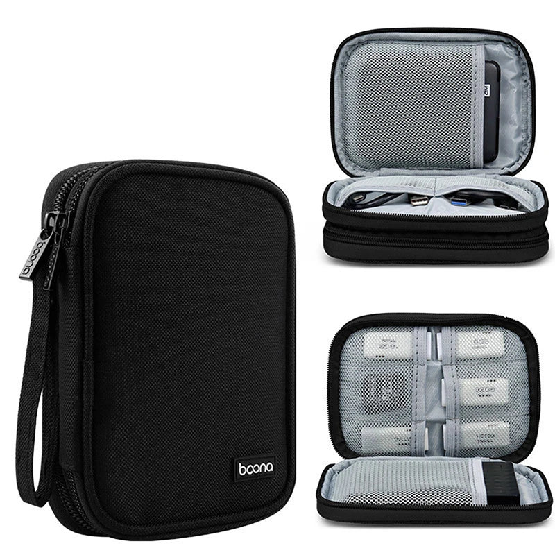 Portable carrying case Storage Bag Hard Drive case for HDD Enclosure hard disk case for phone power bank usb data cable earphone